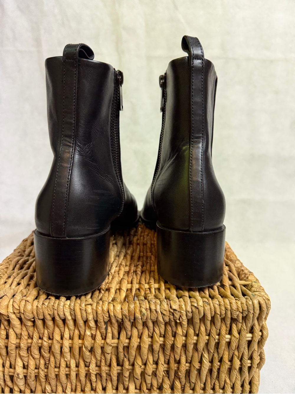 Thursday Boot Company Tempo 2” Heel Bootie Black Leather Size 7 ankle boots - Picture 8 of 14